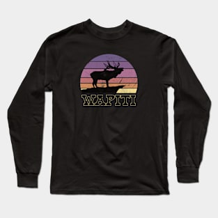 Wapiti Elk Rainbow Long Sleeve T-Shirt